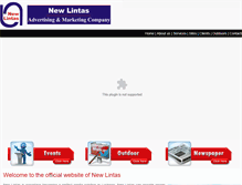 Tablet Screenshot of newlintas.com